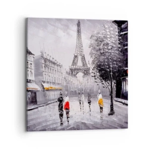 Impression sur toile - Image sur toile - Balade parisienne - 70x70 cm