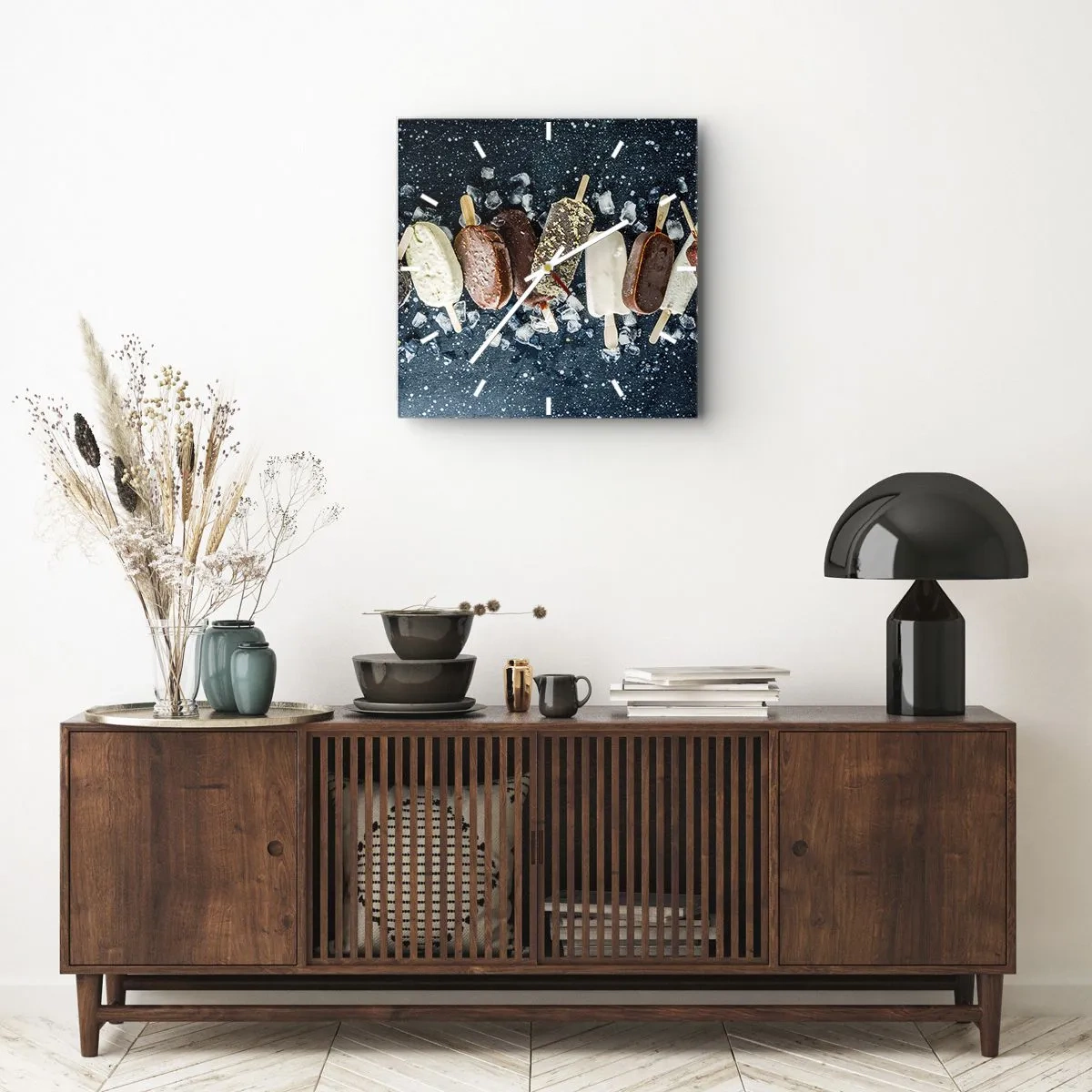 Horloge murale - Pendule murale - Le goût de l'été chaud - 40x40 cm