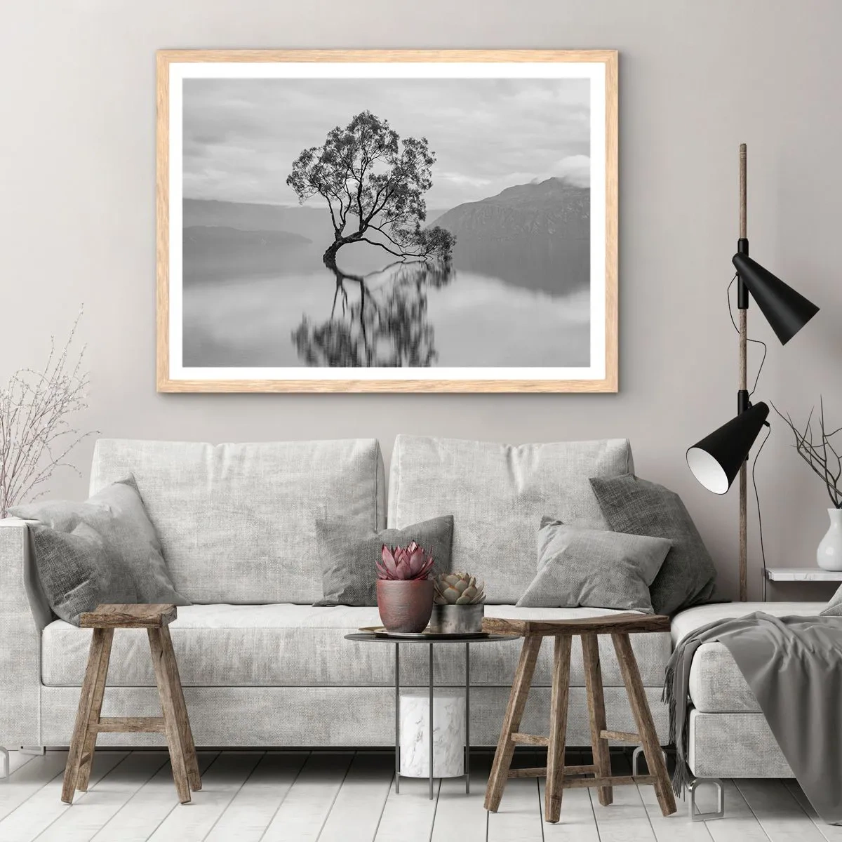 Affiche dans un chêne clair - Poster - Un tel pays existe - 91x61 cm