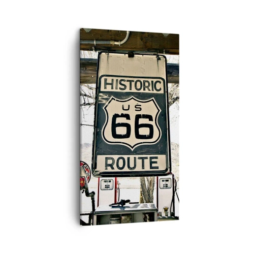 Impression sur toile - Image sur toile - Voyage rétro américain - 45x80 cm