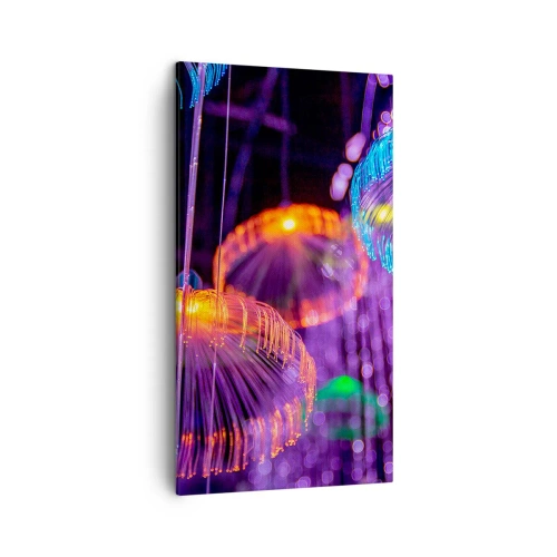 Impression sur toile - Image sur toile - Fontaine lumineuse - 45x80 cm