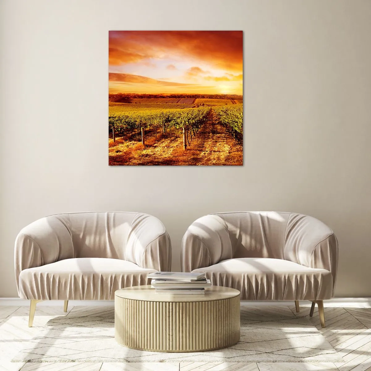 Impression sur verre - Image sur verre - Légèrement fruité avec une pointe de soleil - 60x60 cm