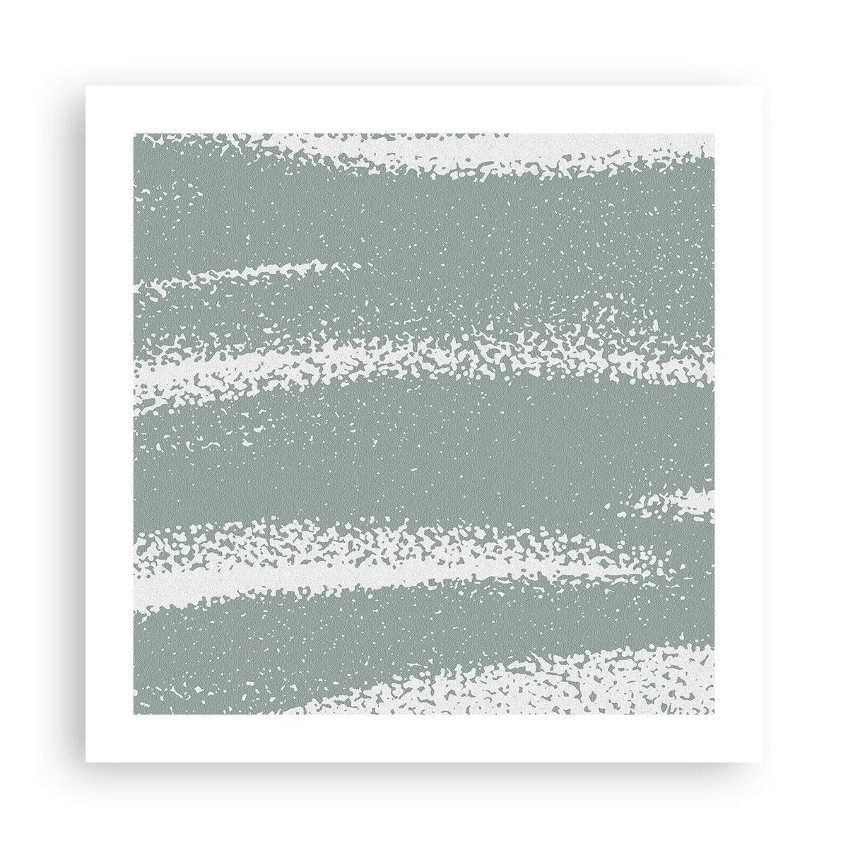 Affiche - Poster - Abstraction dans un climat hivernal - 50x50 cm