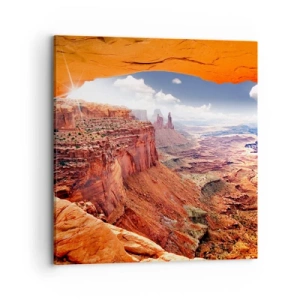 Impression sur toile - Image sur toile - Sculpté par la nature elle-même - 70x70 cm