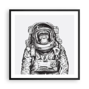 Affiche dans un cadre noir - Poster - Évolution alternative - 60x60 cm