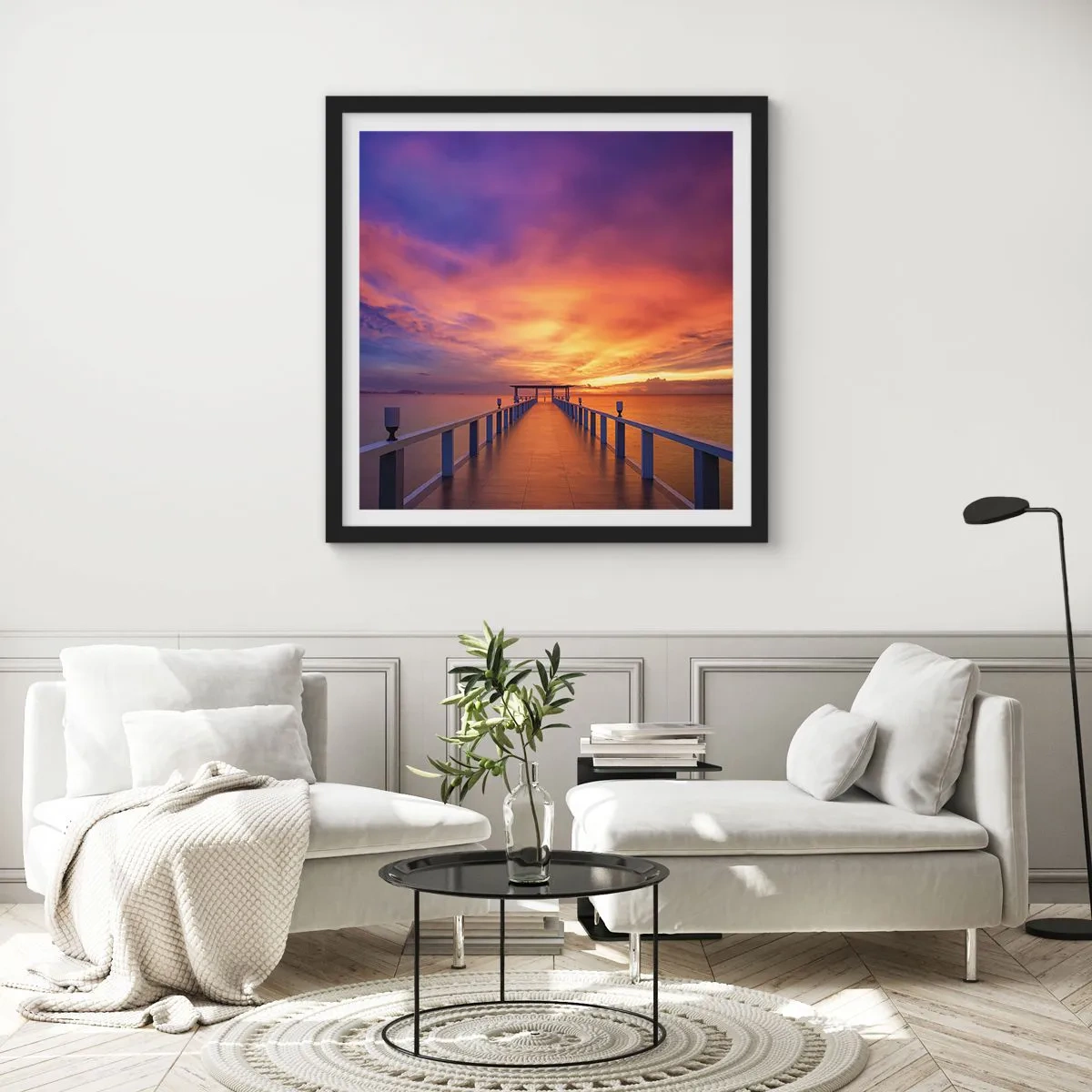 Affiche dans un cadre noir - Poster - Sans fin - 50x50 cm