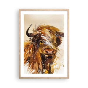 Affiche dans un chêne clair - Poster - Fierté du chasseur - 50x70 cm