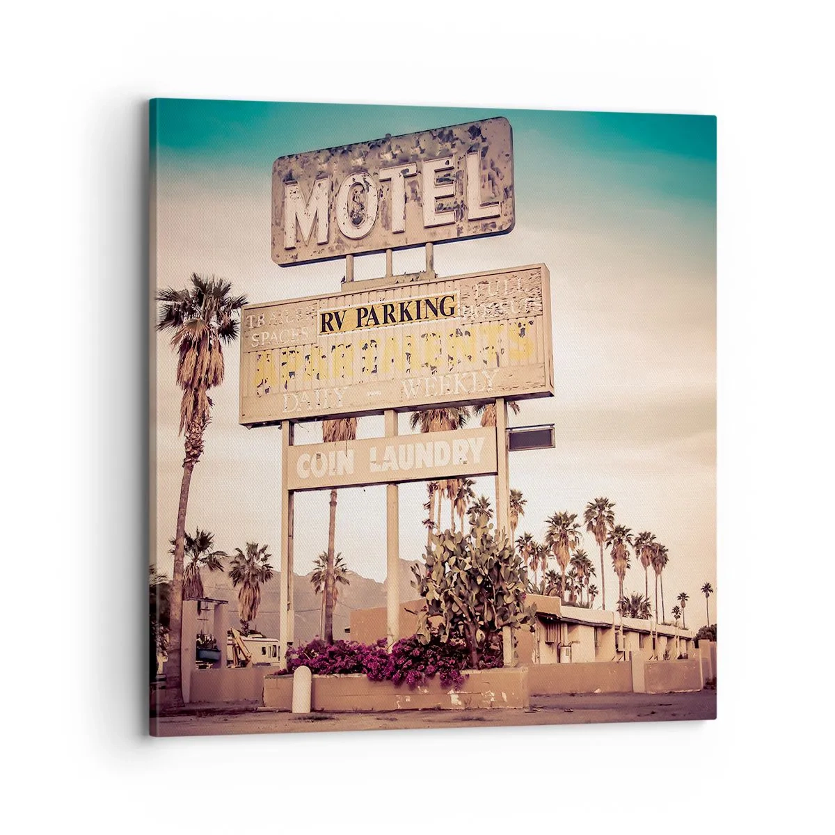 Impression sur toile - Image sur toile - Ici, le temps s'est arrêté - 70x70 cm