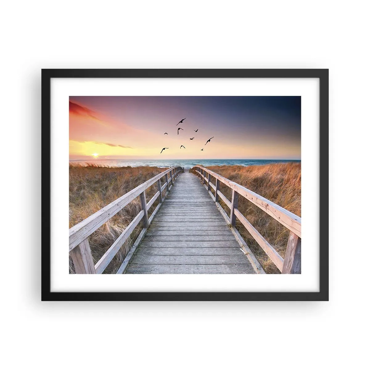 Affiche dans un cadre noir - Poster - Envol des espaces - 50x40 cm