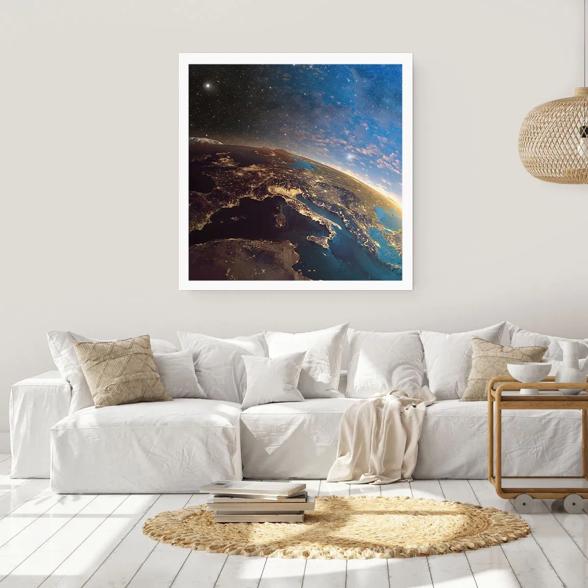 Affiche - Poster - Regardons-nous de loin - 30x30 cm