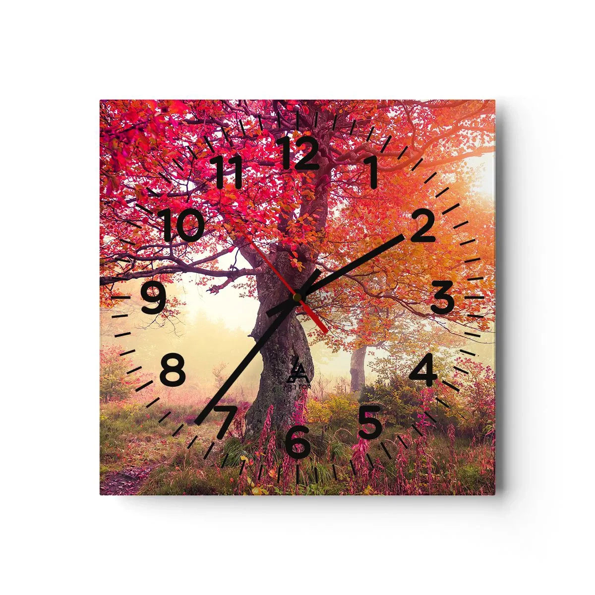 Horloge murale - Pendule murale - Frénésie de floraison - 40x40 cm