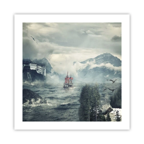 Affiche - Poster - Dans l'eau magique - 50x50 cm