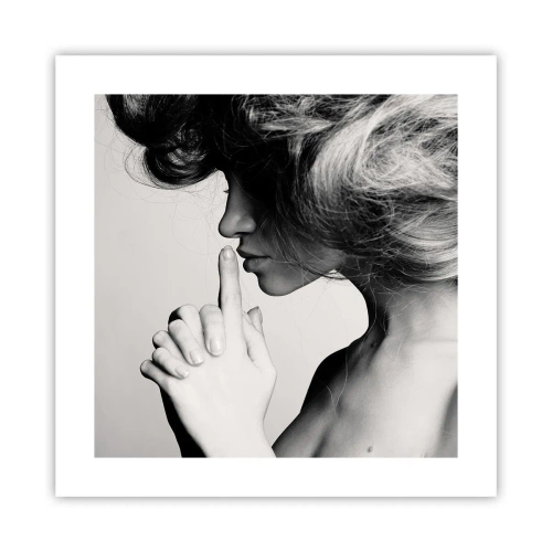 Affiche - Poster - A l'écoute d'elle-même - 40x40 cm