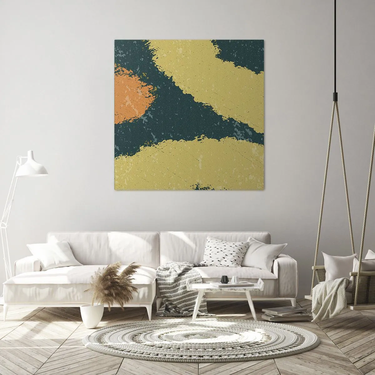 Impression sur toile - Image sur toile - Abstraction – mouvement lent - 30x30 cm