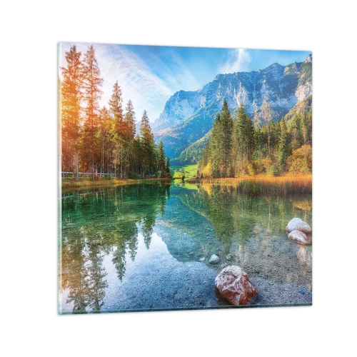 Impression sur verre - Image sur verre - Douceur automnale - 70x70 cm