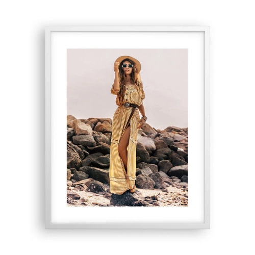 Affiche dans un cadre blanc - Poster - La magie des pierres - 40x50 cm