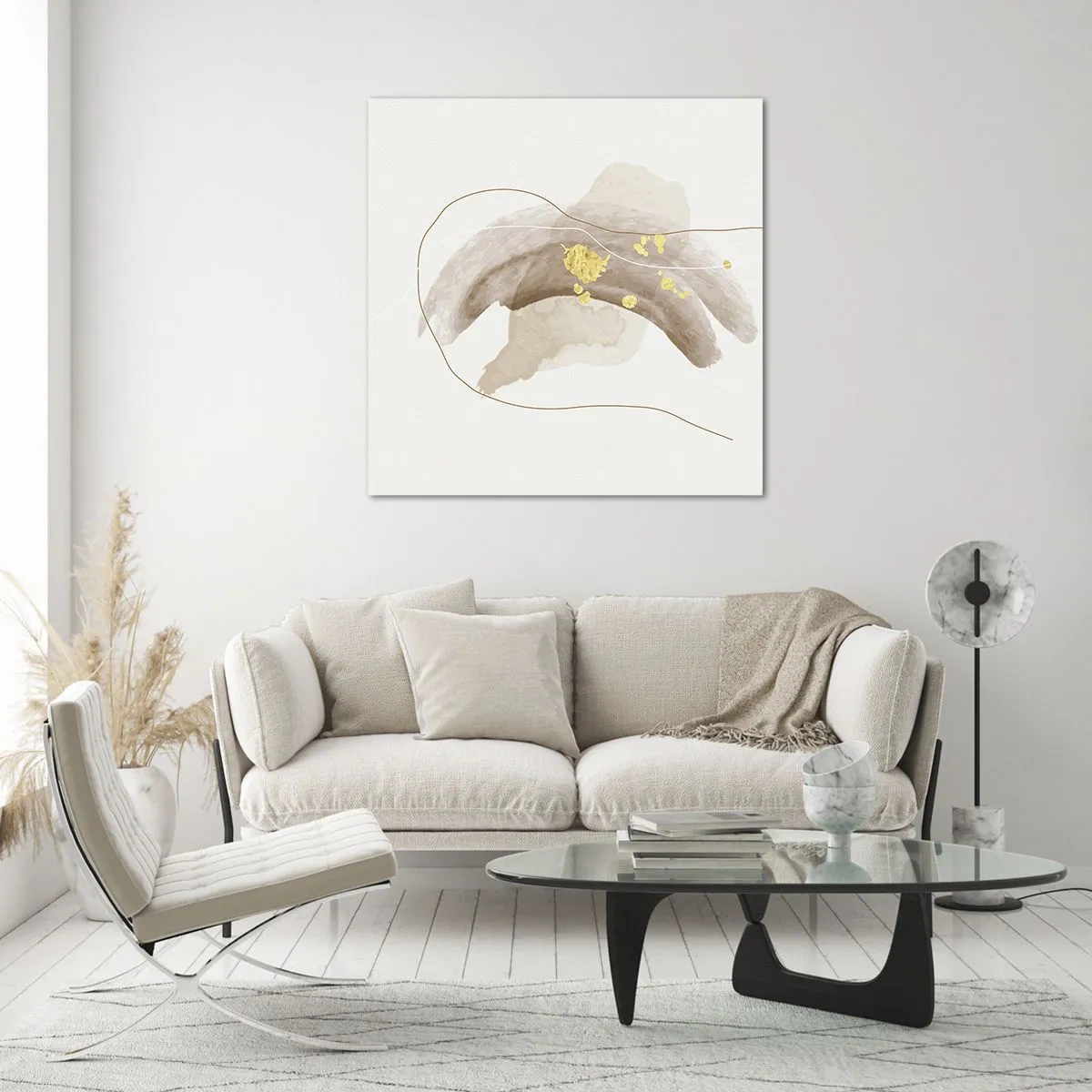 Impression sur verre - Image sur verre - rencontré dans l'espace - 60x60 cm