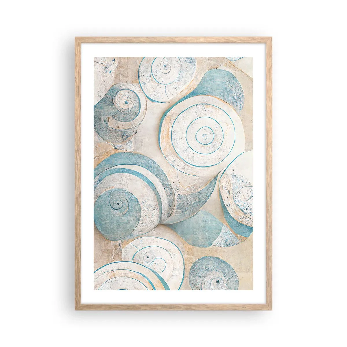 Affiche dans un chêne clair - Poster - Que cache la coque ? - 50x70 cm