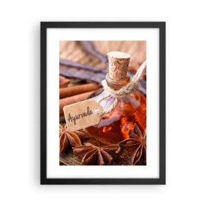 Affiche dans un cadre noir - Poster - Vers l'unité du corps et de l'esprit - 30x40 cm