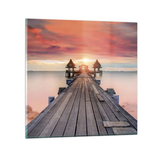 Impression sur verre - Image sur verre - L'Ouest à l'Est - 70x70 cm