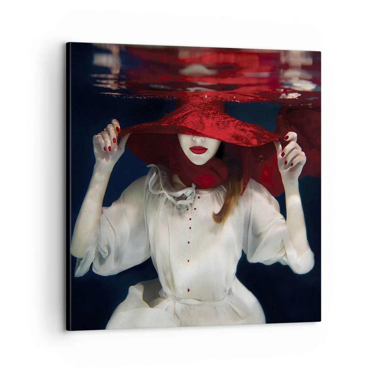 Impression sur toile - Image sur toile - Femme mystérieuse - 60x60 cm