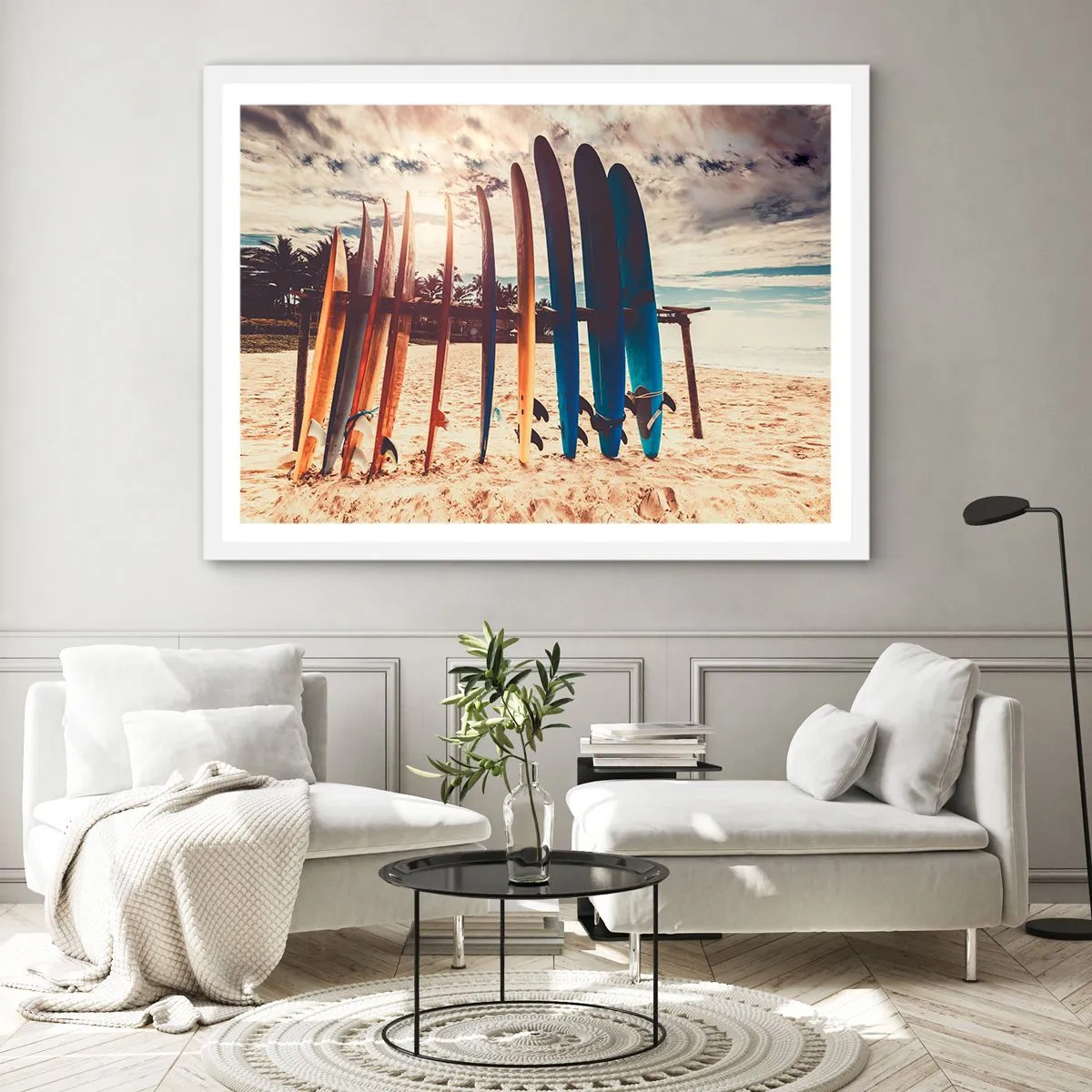 Affiche dans un cadre blanc - Poster - Bonne nuit, à demain - 91x61 cm