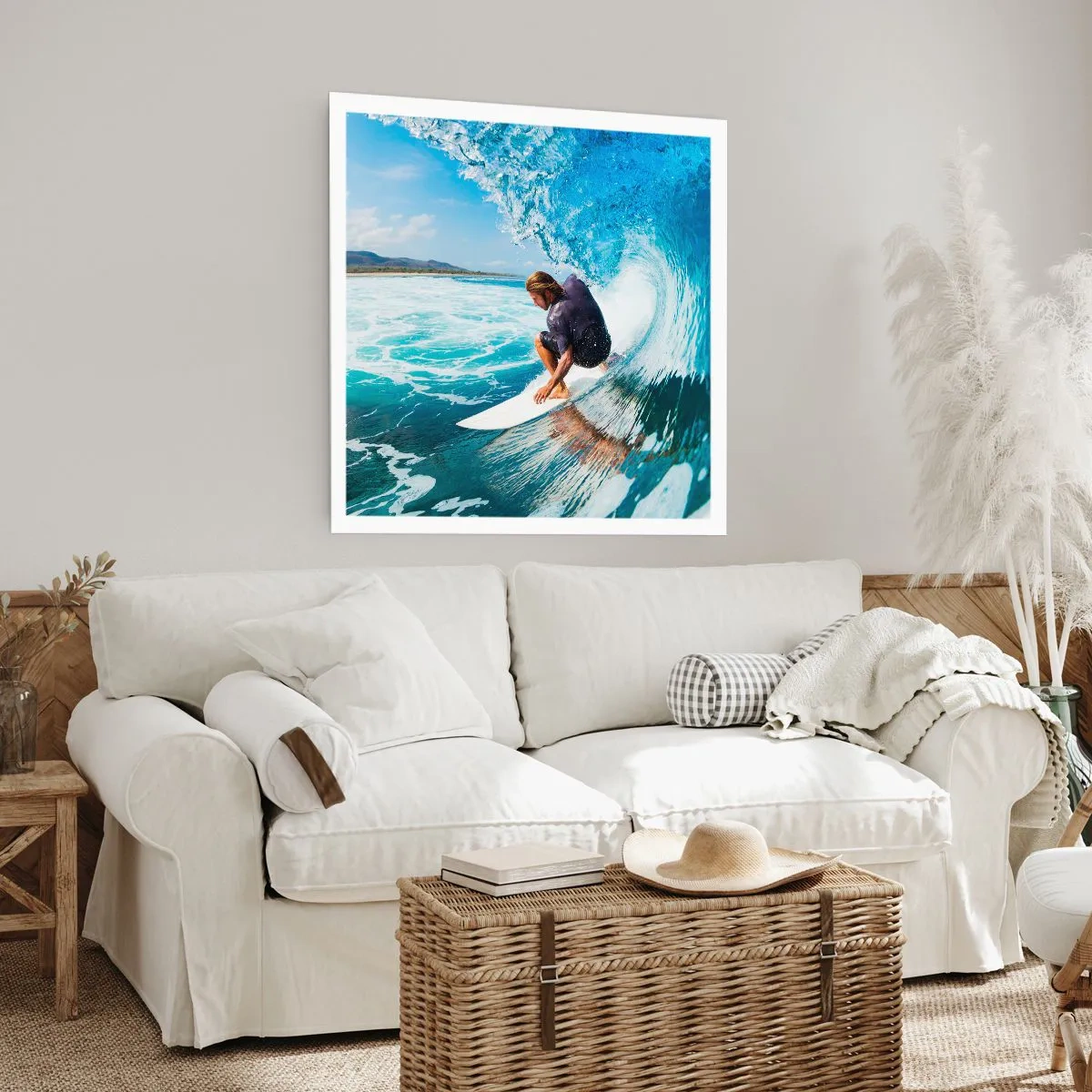 Affiche - Poster - Danse avec les vagues - 40x40 cm