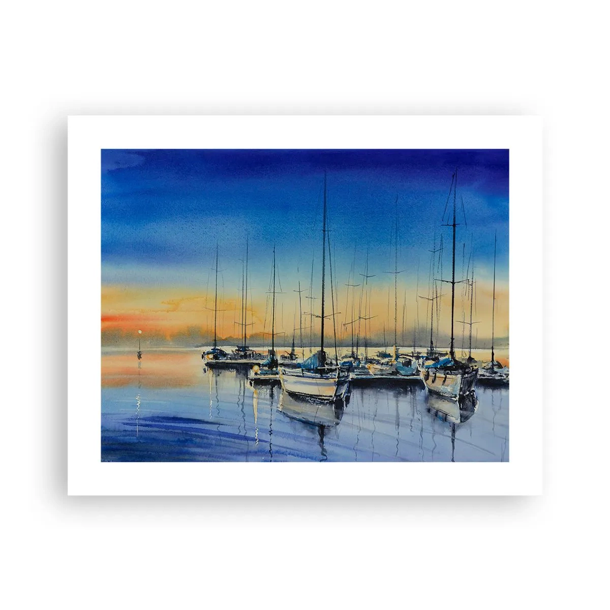 Affiche - Poster - Fin d'une belle journée - 50x40 cm