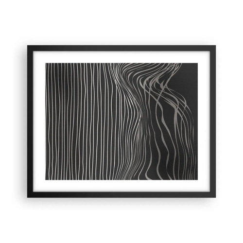 Affiche dans un cadre noir - Poster - Rythme et accent - 50x40 cm