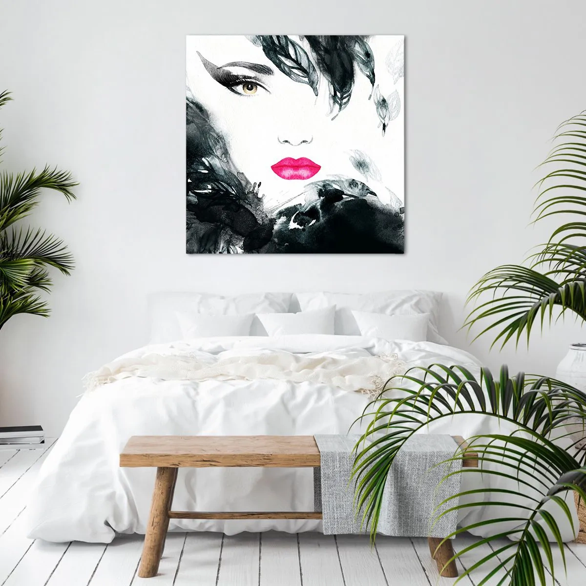 Impression sur toile - Image sur toile - Attention! Femme fatale - 50x50 cm