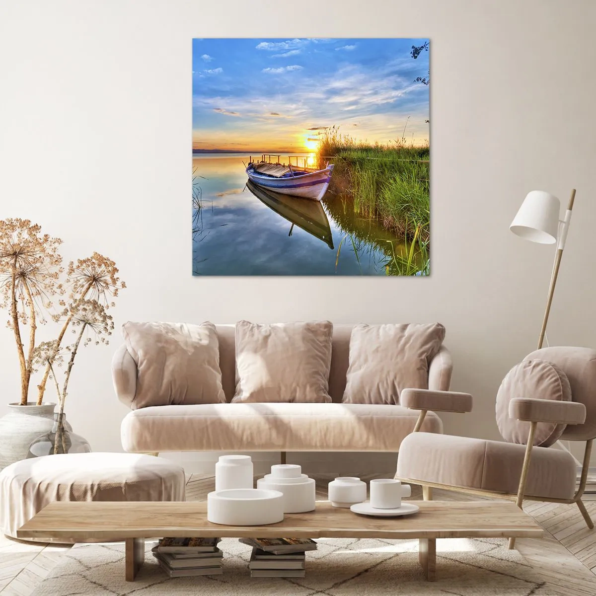 Impression sur toile - Image sur toile - La crique où les rêves deviennent réalité - 30x30 cm