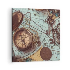 Impression sur toile - Image sur toile - Pour ceux qui recherche l'aventure - 50x50 cm