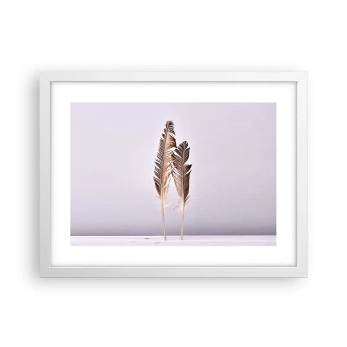 Affiche dans un cadre blanc - Poster - Face au néant - 40x30 cm