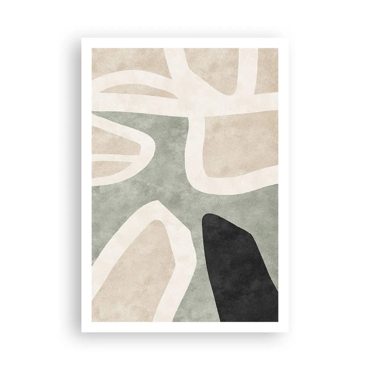 Affiche - Poster - Composition pour motif noir - 70x100 cm