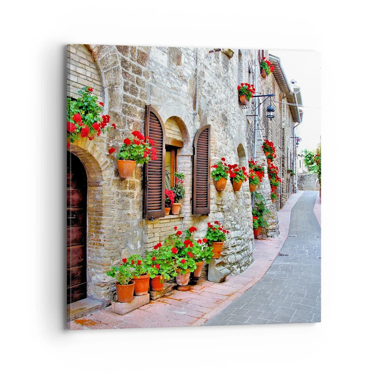 Impression sur toile - Image sur toile - Ambiance italienne - 70x70 cm