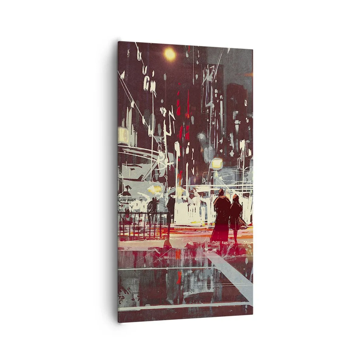 Impression sur toile - Image sur toile - Une grande traversée de ville - 65x120 cm