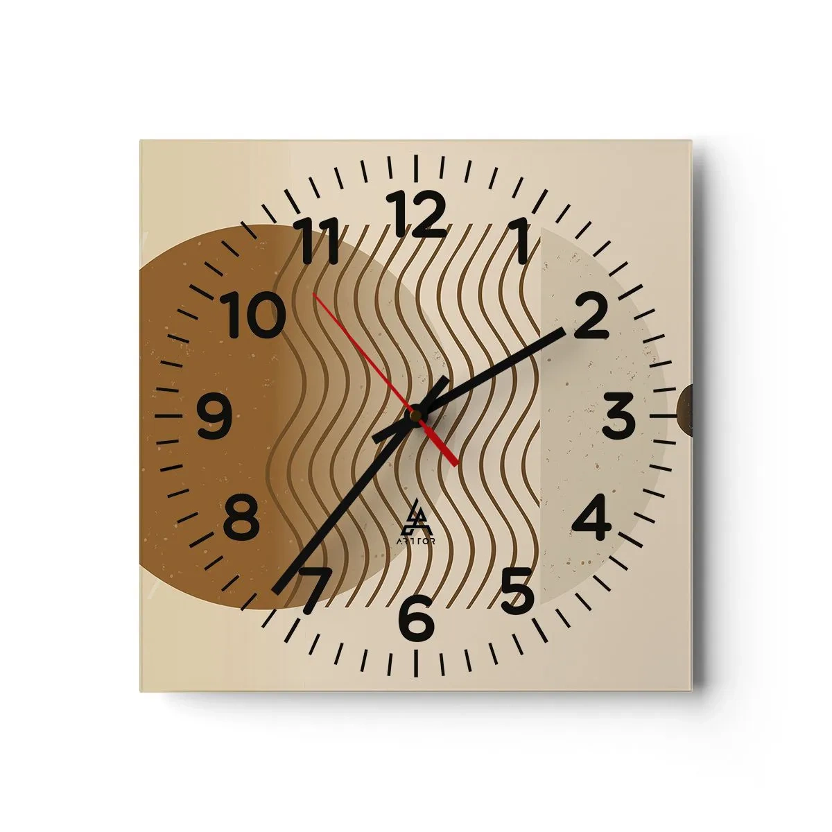 Horloge murale - Pendule murale - Sur l'origine des figures géométriques - 30x30 cm