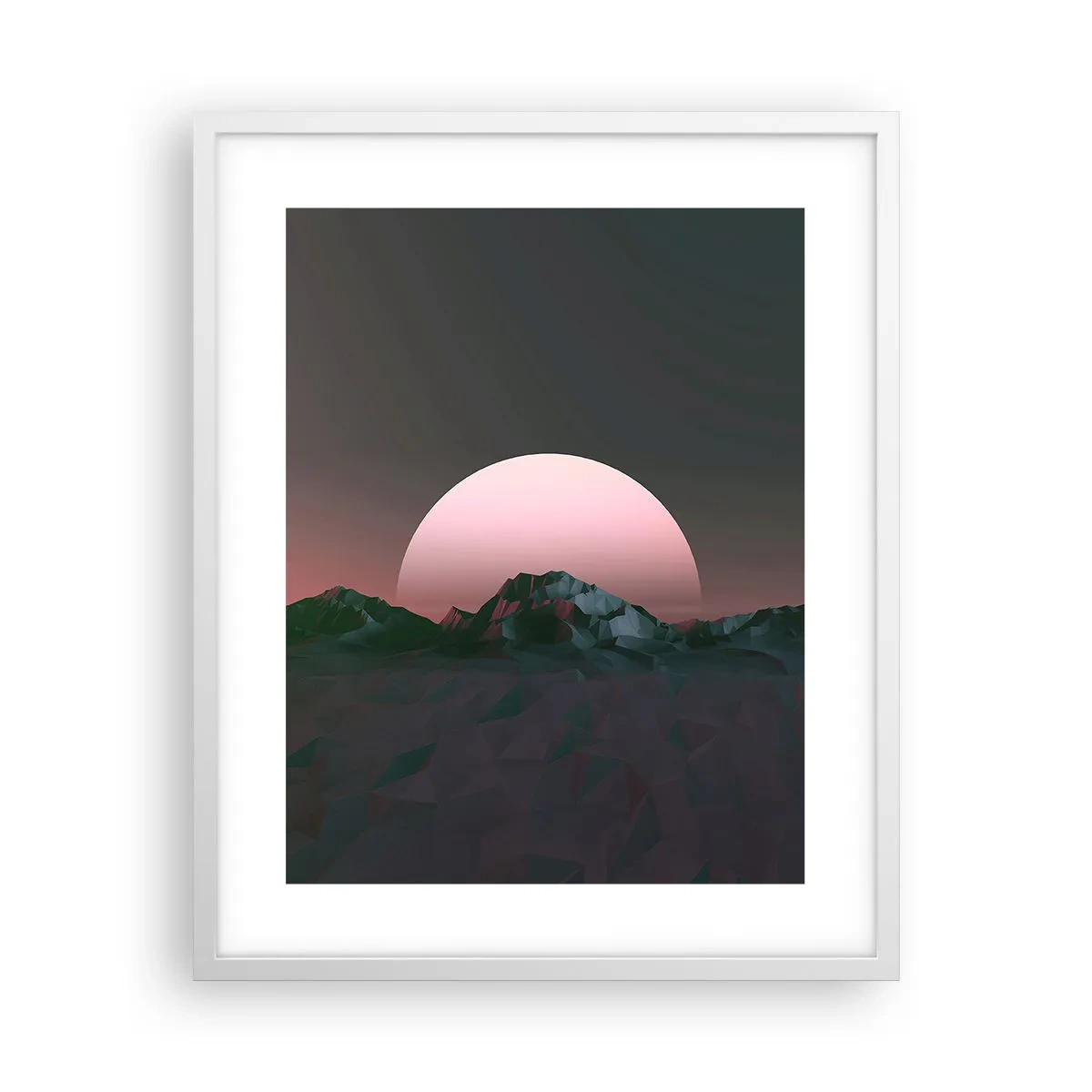 Affiche dans un cadre blanc - Poster - Dans une galaxie voisine - 40x50 cm