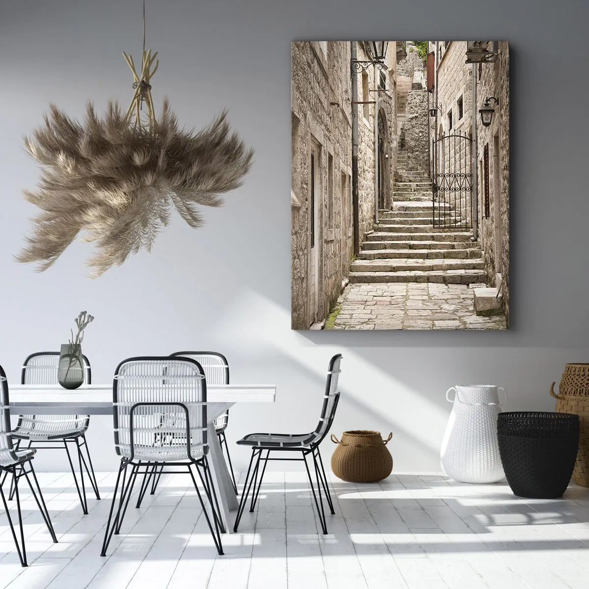 Impression sur toile - Image sur toile - Une vieille ruelle magique - 80x120 cm