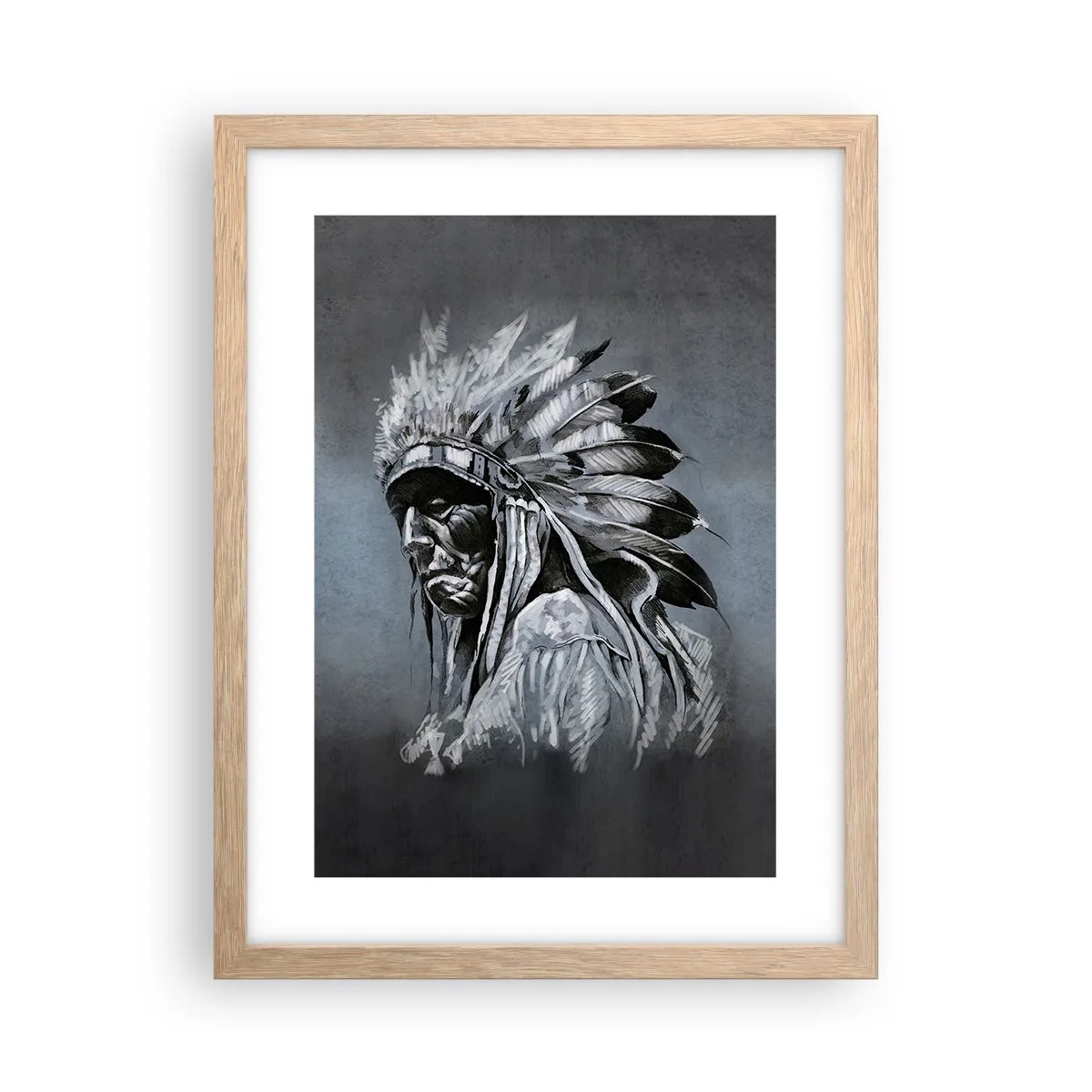 Affiche dans un chêne clair - Poster - Retour aux sources - 30x40 cm