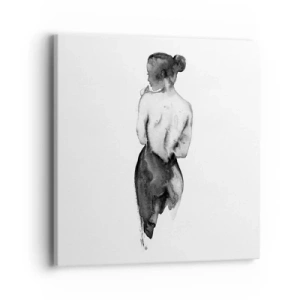 Impression sur toile - Image sur toile - Auprès d'elle, le monde disparaît - 40x40 cm