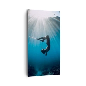 Impression sur toile - Image sur toile - Dans sous-marine - 55x100 cm