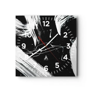 Horloge murale - Pendule murale - Briser les ténèbres - 30x30 cm