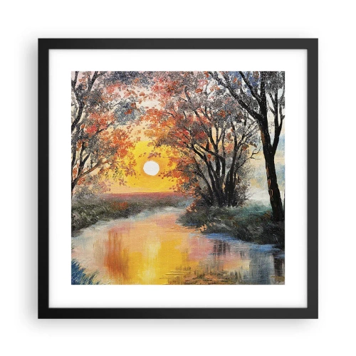 Affiche dans un cadre noir - Poster - Climats de printemps - 40x40 cm
