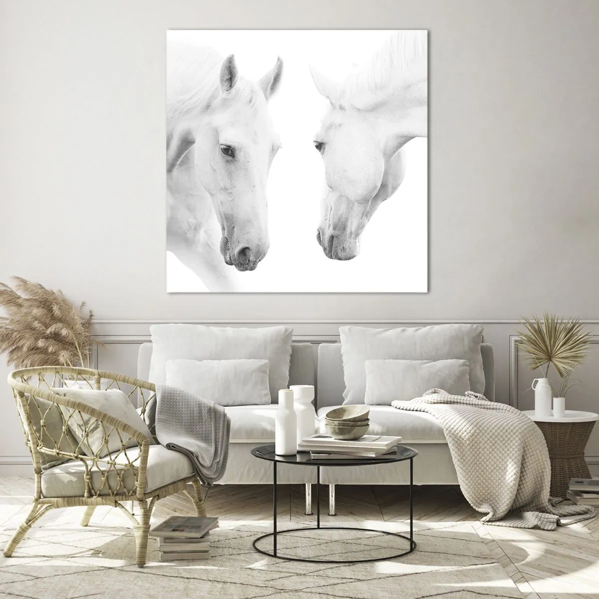 Impression sur verre - Image sur verre - Serait-ce de l’amitié? - 70x70 cm