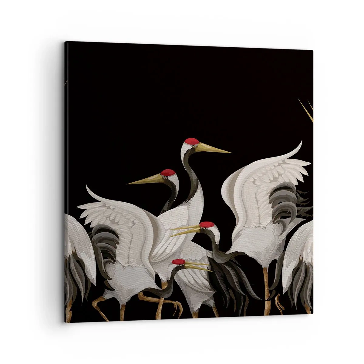 Impression sur toile - Image sur toile - Histoire d'oiseaux - 50x50 cm