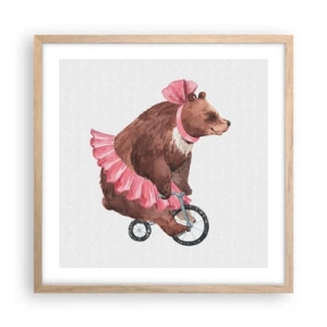 Affiche dans un chêne clair - Poster - Quel cirque ! - 50x50 cm