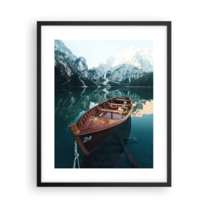 Affiche dans un cadre noir - Poster - Comme peint sur du verre - 40x50 cm