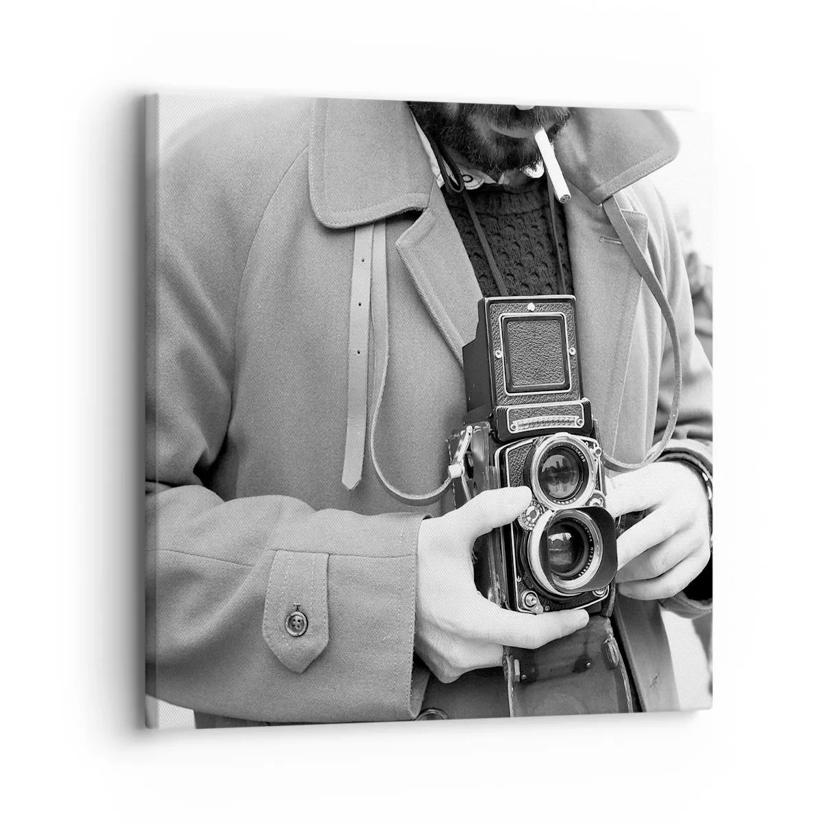 Impression sur toile - Image sur toile - Dans un style rétro - 30x30 cm