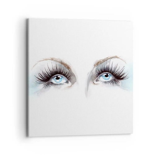 Impression sur toile - Image sur toile - Yeux d'ange? - 70x70 cm